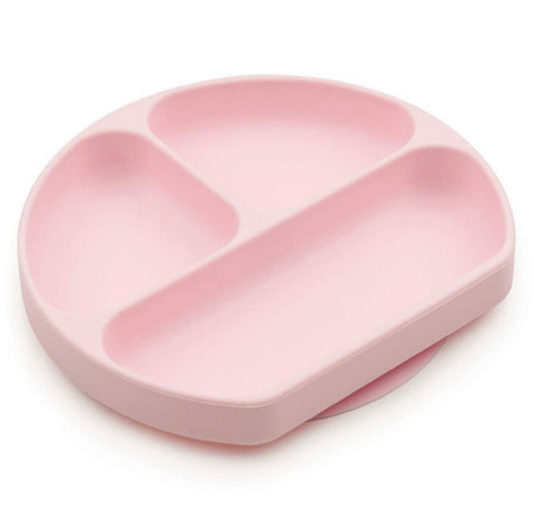 Bumkins Silicone Grip Dish - Light Pink