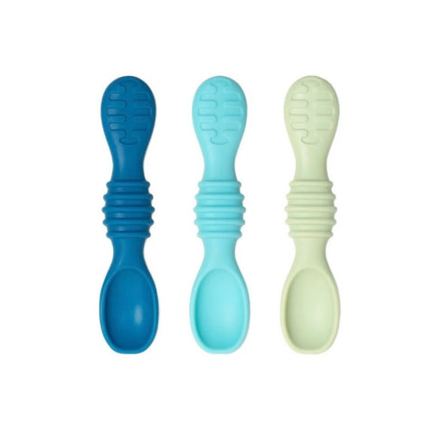Silicone Spoon 3 pack - Blue